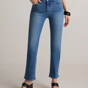 Quince Women's Bella Straight-Leg Jeans in Seaside Blue
